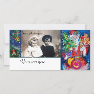 CARTÃO DE FESTIVIDADES PAPAIS NOEIS COM ÁRVORE DE NATAL E PRESENTES