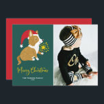 Cartão De Festividades Papais noeis "Cute", Corgi, Feliz Foto de Natal<br><div class="desc">Feliz Natal! Mande suas Cartões de natal festivas esta temporada com este cartão festivo de fotos de Natal de corgi. Ele apresenta um adorável córgi com um chapéu de Papai Noel e varinha mágica. Personalize adicionando uma foto, nomes, ano e outros detalhes. Esta carta chata de Natal com foto de...</div>