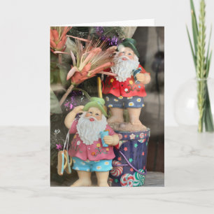 Cartão De Festividades Papais noeis de areia