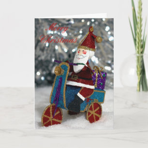 Cartão De Festividades Papais noeis de ciclismo