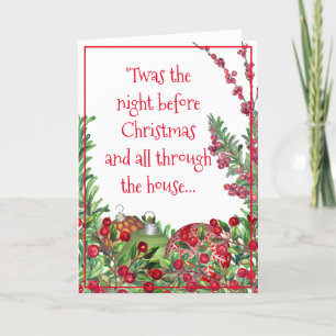 Cartão De Festividades Papais noeis de feliz e Família Pets Cachorro de N