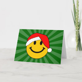 Cartão De Festividades Papais noeis de Natal bonitos rosto feliz