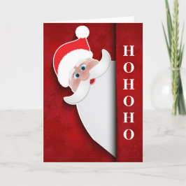 Cartão De Festividades Papais noeis de Natal "HoHo"