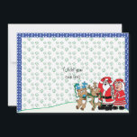 Cartão De Festividades Papais noeis de Natal Sra. Claus<br><div class="desc">Personalize esta Cena de Neve de Natal, cartão de dois lados, que inclui um envelope. Adicionar texto e/ou fotografias a um ou a ambos os lados. Use-os como convites, obrigado ou até cartões de Natal. Para personalizar, basta clicar em "Personalizar" e escolher o estilo de fonte, tamanho, cor e texto...</div>