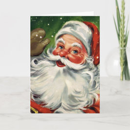 Cartão De Festividades "Papais noeis de Natal Tradicionais"