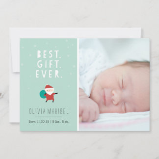 Cartão De Festividades Papais noeis de neve