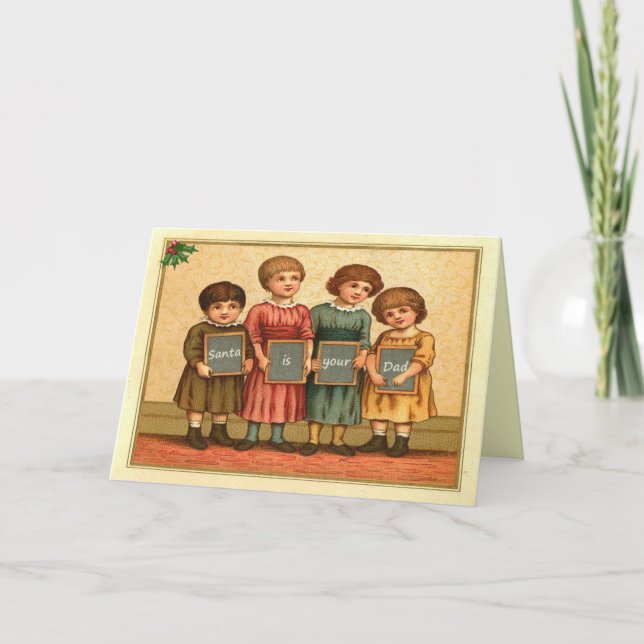 Cartão De Festividades Papais noeis é o seu pai (Frente)