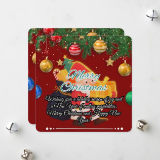 Cartão De Festividades Papais noeis e ornamentos festivos Natal