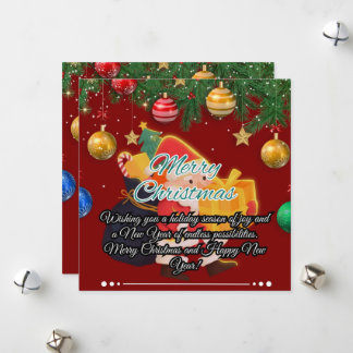 Cartão De Festividades Papais noeis e ornamentos festivos Natal