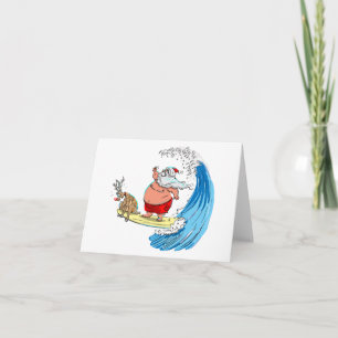 Cartão De Festividades papais noeis e RuDoLf