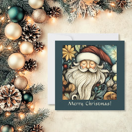 Cartão De Festividades Papais noeis elegantes personalizáveis