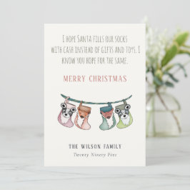 Cartão De Festividades Papais noeis Enchidos Enchem Existências Com Dinhe