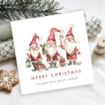 Cartão De Festividades Papais noeis Engraçados Gnomos Corporação de Natal<br><div class="desc">Surpreenda e traga alegria aos próximos e torne a celebração inesquecível. Para mais personalização,  clique no link "personalizar mais" e use nossa ferramenta design para modificar esse modelo.</div>