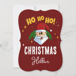 Cartão De Festividades Papais noeis Engraçados Que Feliz Natal Com Seu No