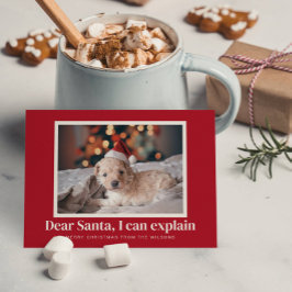 Cartão De Festividades Papais noeis, Eu Posso Explicar Uma Foto De Natal 