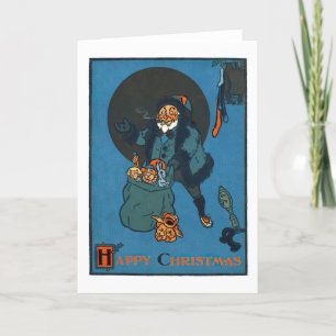 Cartão De Festividades Papais noeis - Feriado de Natal Retroativo