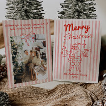 Papais noeis Festivos Vermelhos Retraçados Champan