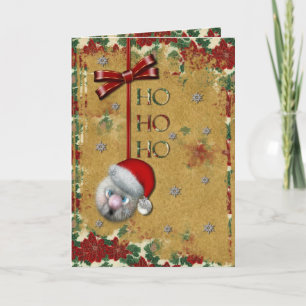 Cartão De Festividades Papais noeis Ho Ho Ho