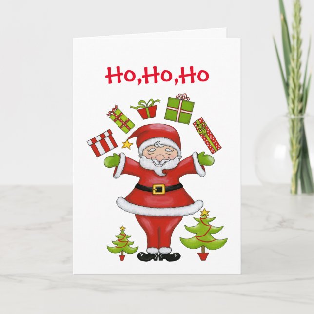 Cartão De Festividades Papais noeis intransigentes (Frente)