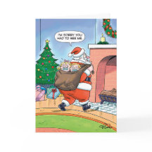 Papais noeis Kidnap Humor Greeting Card