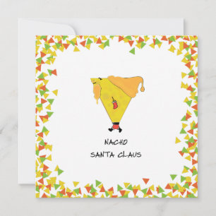 Cartão De Festividades Papais noeis Nacho com Chips