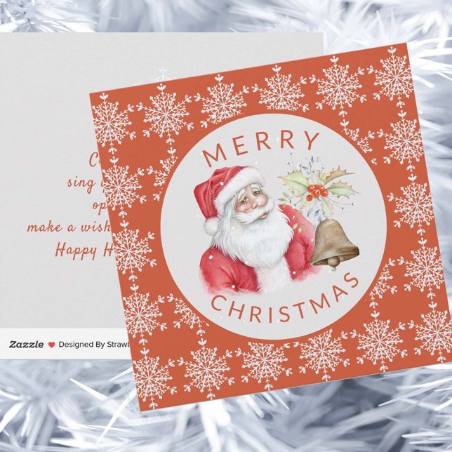 Cartão De Festividades Papais noeis não fotográficos Feliz Natal (Criador carregado)