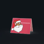 Cartão De Festividades Papais noeis Negros Vazios Mantendo Segredos de Na<br><div class="desc"></div>