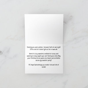 Cartão De Festividades Papais noeis que possuem polo de pesca por shack n