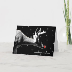 Cartão De Festividades Papais noeis Reindeer Christmas