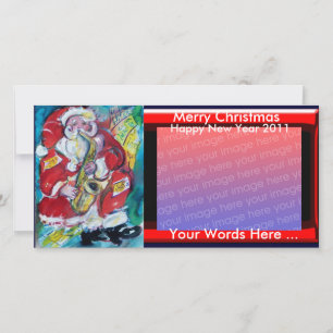 CARTÃO DE FESTIVIDADES PAPAIS NOEIS & SAX, PARTIDO NATAL