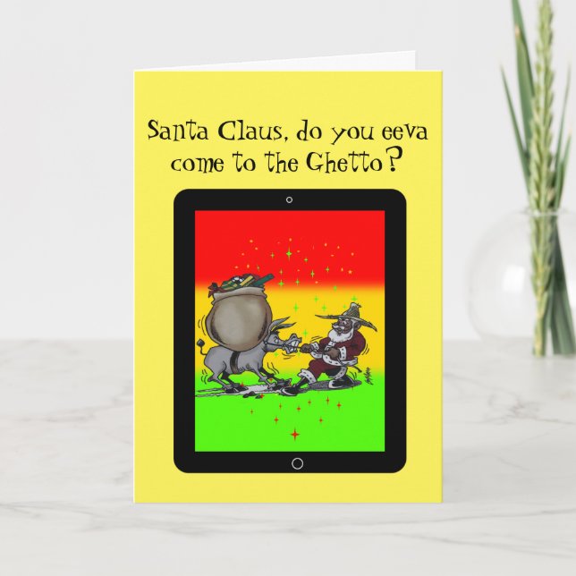 Cartão De Festividades Papais noeis sem renas (Frente)