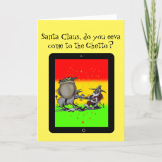 Cartão De Festividades Papais noeis sem renas