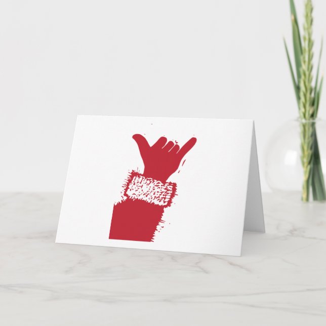 Cartão De Festividades Papais noeis Shaka (Frente)