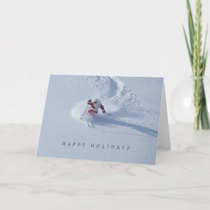 Cartão De Festividades Papais noeis Skiing Snowbird Ski Resort, Wasatch, 