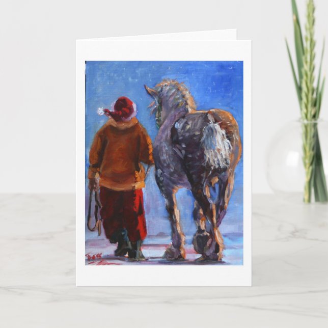 Cartão De Festividades Papais noeis Wheeler por S. Fuess (Frente)