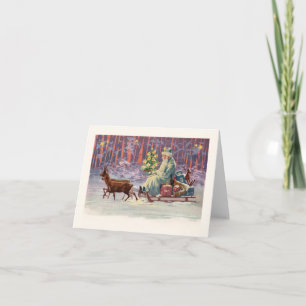 Cartão De Festividades Papais noeis Woods de Viena