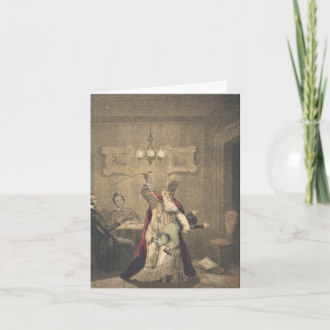 Cartão De Festividades Papais noeis zangados (Frente)