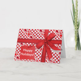 Cartão De Festividades Papel de empacotamento vermelho