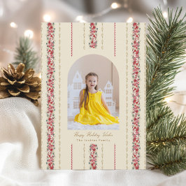 Cartão De Festividades Papel de parede tradicional de tapeçaria botânica 