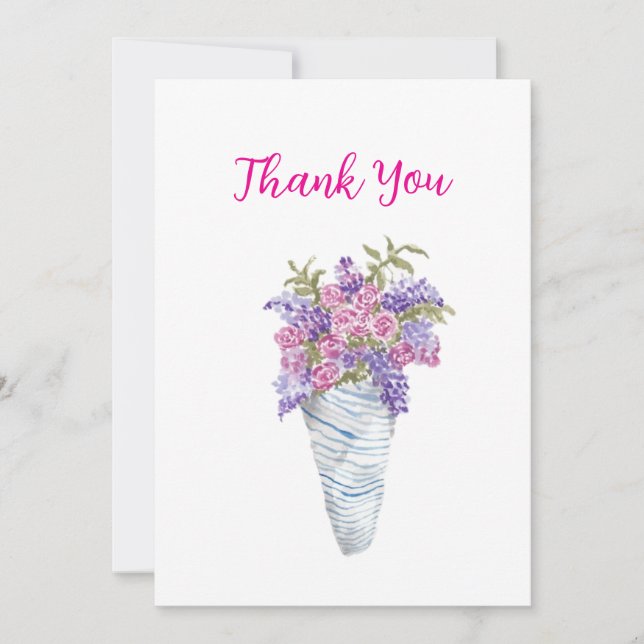 Cartão De Festividades Paper Wrapped Flowers Flat Holiday Card (Frente)