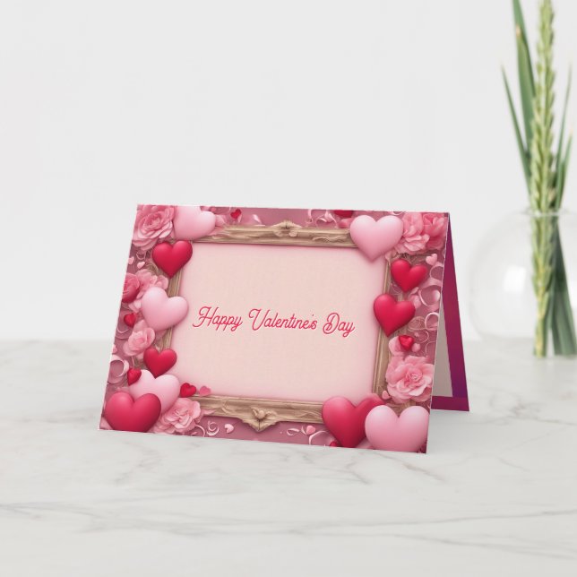 Cartão De Festividades Para a placa de Dia de os namorados mais doce (Frente)