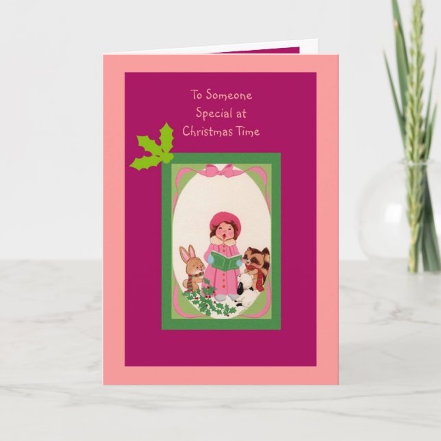 Cartão De Festividades Para alguém especial no Natal (Frente)