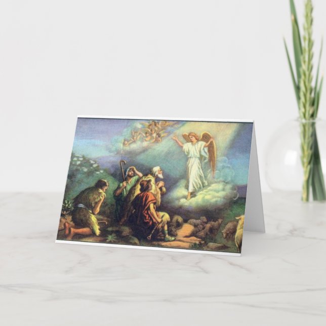 Cartão De Festividades Para até nós uma criança é nascida! (Frente)