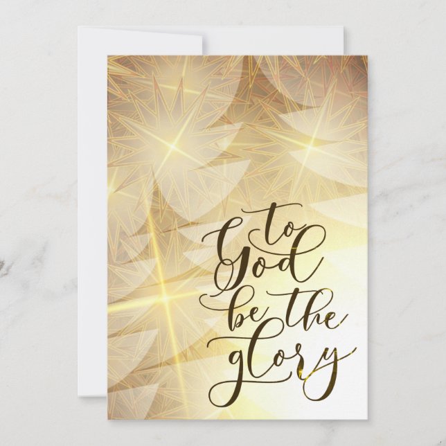 Cartão De Festividades para Deus seja a glória John 1:14 Bíblia Natal Fla (Frente)