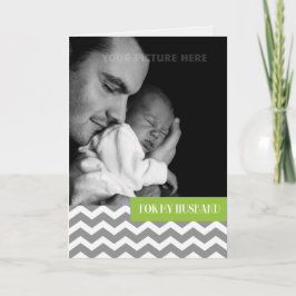 Cartão De Festividades Para marido na foto personalizada do Dia de os nam