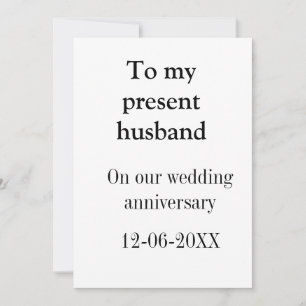 Cartão De Festividades Para meu marido aniversário de casamento adicione
