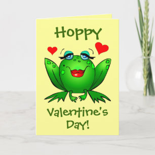 Cartão De Festividades Para Meu Príncipe Hoppy Valentines Rãs Fofo Românt