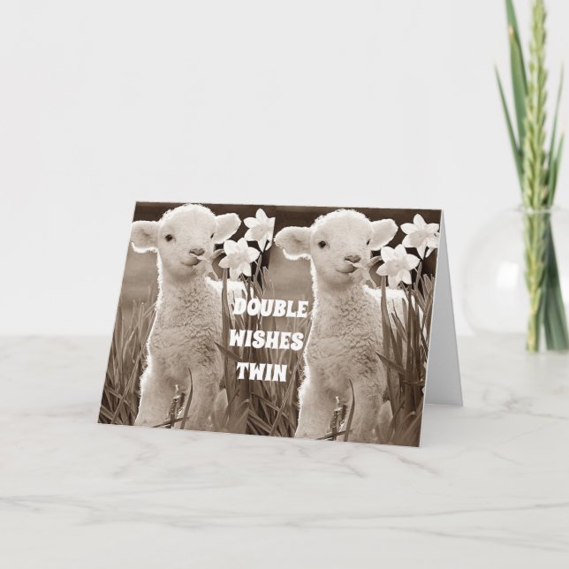 CARTÃO DE FESTIVIDADES ***PARA MEUS DOIS DESEJOS NA PÁSCOA*** (Frente)