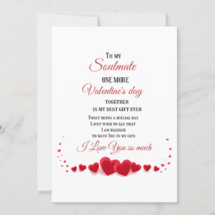 Cartão De Festividades Para minha alma gêmea, mais um Dia dos Namorados j