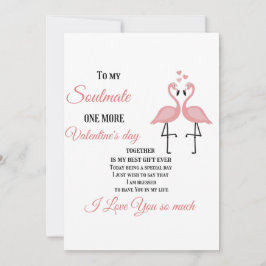 Cartão De Festividades Para minha alma gêmea, mais um Dia dos Namorados j